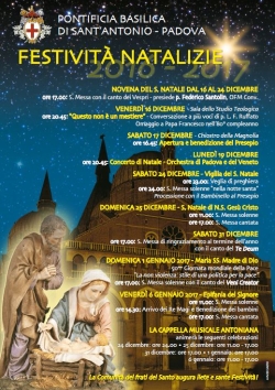 Festivita Natalizie Al Santo Le Messe Della Vigilia E Di Natale Basilica Di Sant Antonio Di Padova