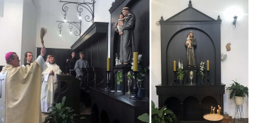 Алтарь святого Антония установлен в монастырском храме в Санкт-Петербурге