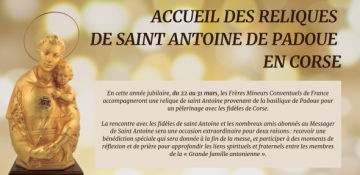 SAINTE RELIQUE DE SAINT ANTOINE EN CORSE