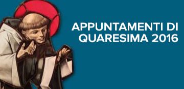 Appuntamenti di quaresima 2016
