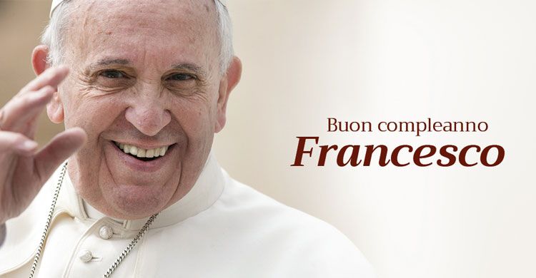 BIGLIETTO BUON COMPLEANNO PAPA FRANCESCO.ASSABESE