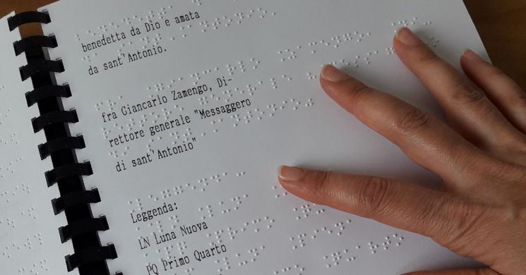 Calendario 2021 In Braille E Nero Braille Sant Antonio Di Padova calendario sant antonio 2021